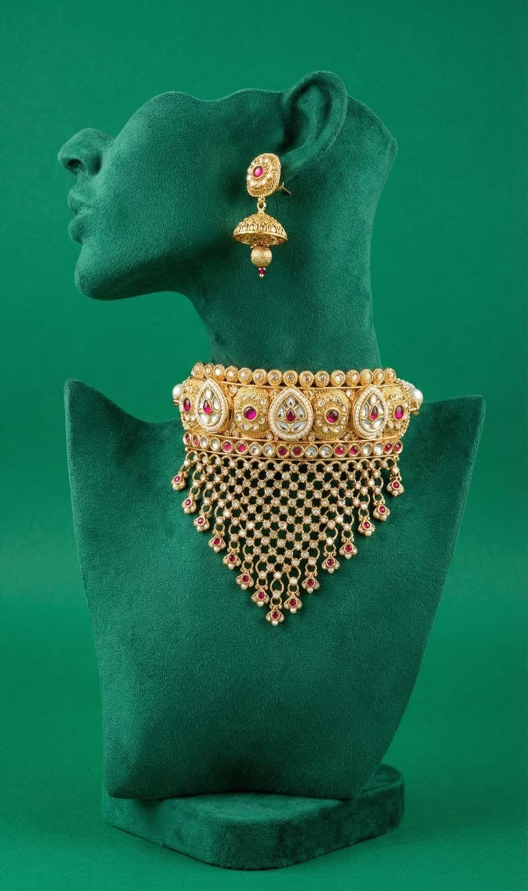 Royal Kundan & Ruby Choker Set