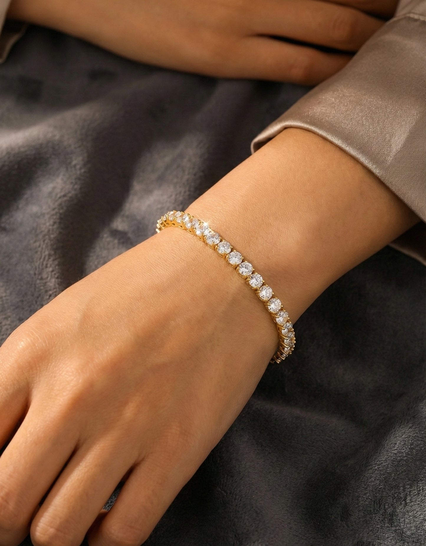 Premium Anti-Tarnish Tennis Bracelet