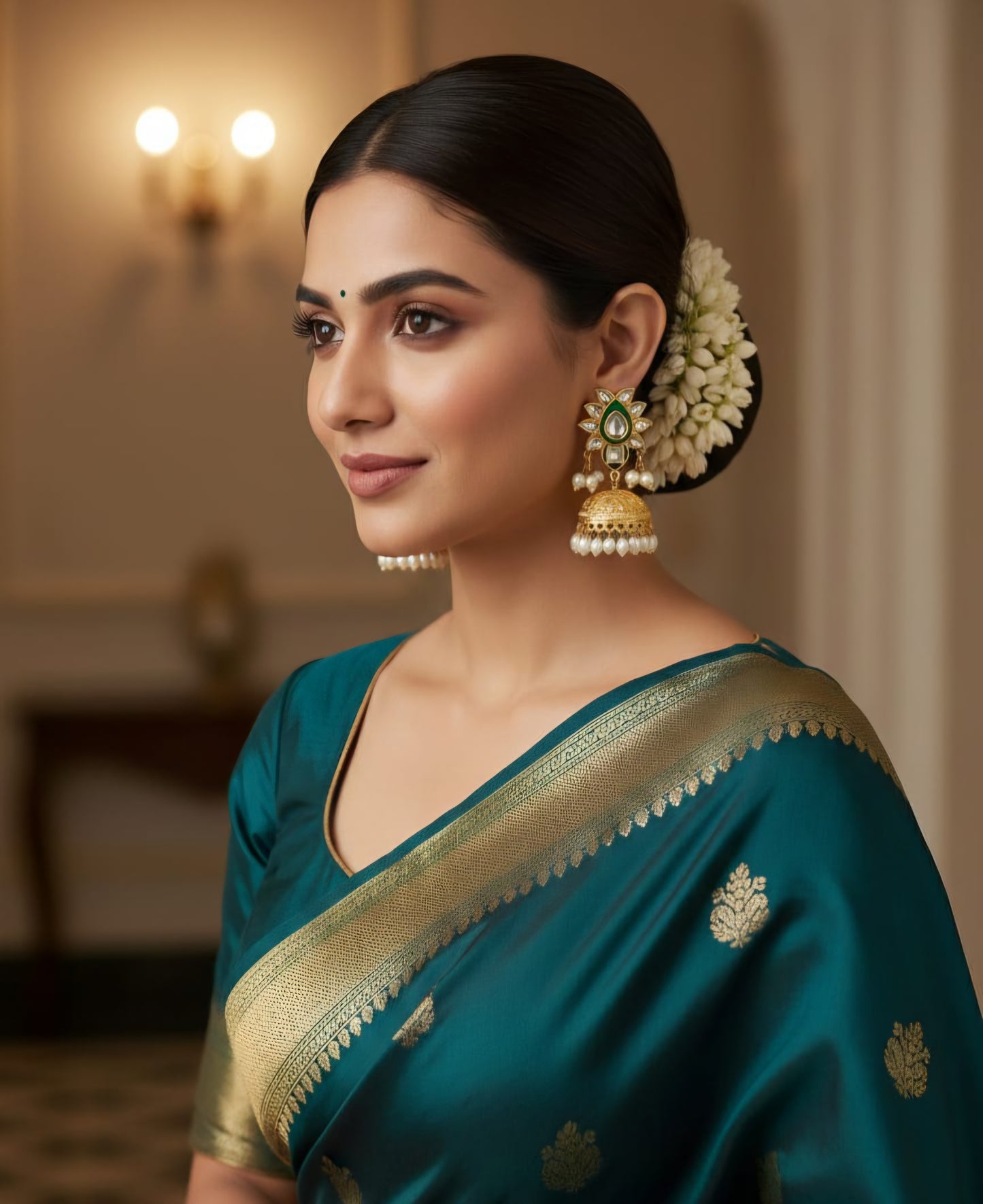 Pure Brass Jhumka Earrings