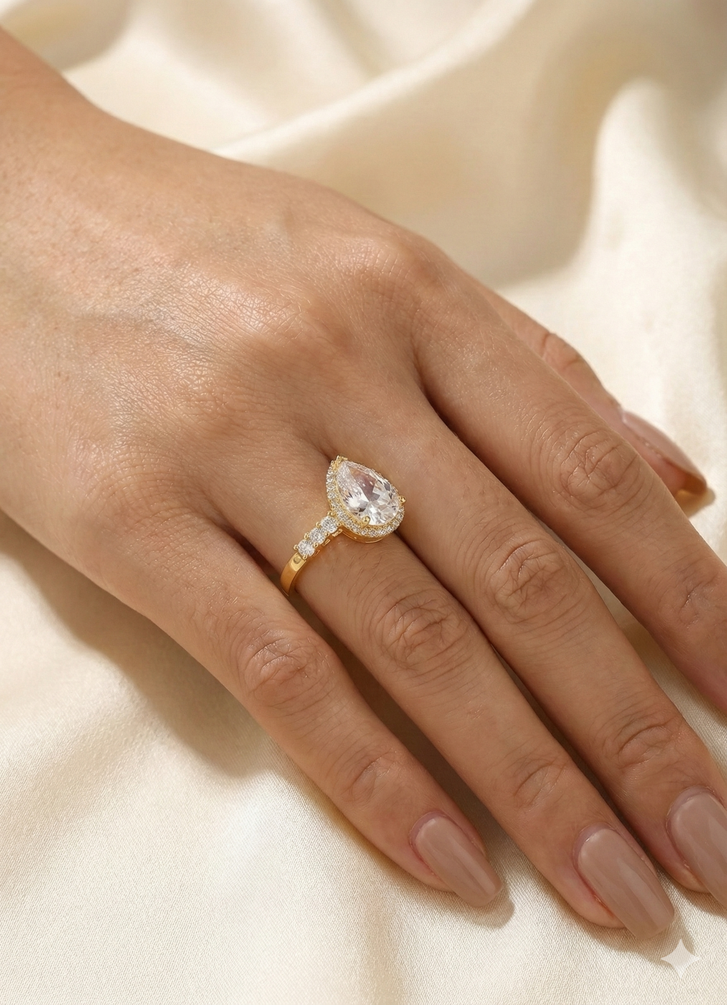 Solitaire Premium Anti-Tarnish Adjustable Ring