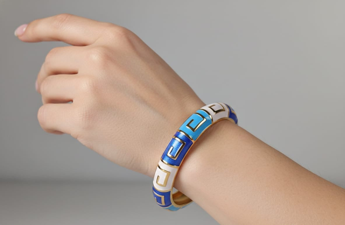 Adjustable Enamel Bracelet
