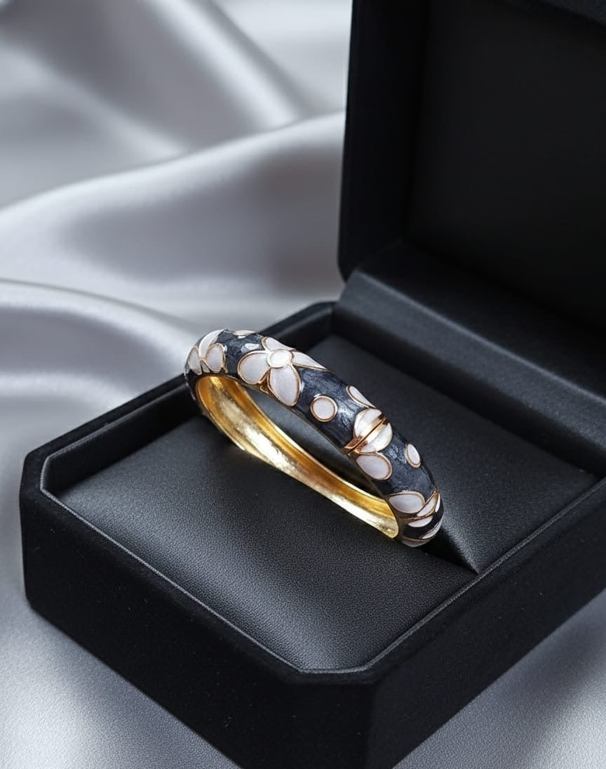 Adjustable Enamel Bangle