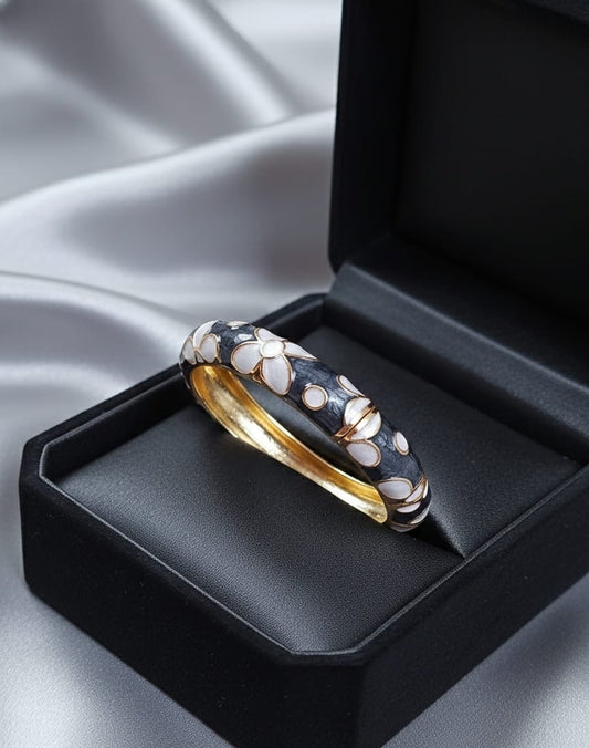 Adjustable Enamel Bangle