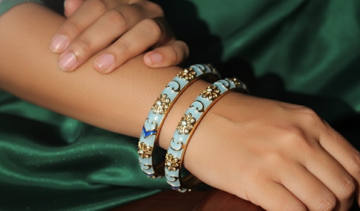 Premium MeenaKari Enamel Bangle Bracelet