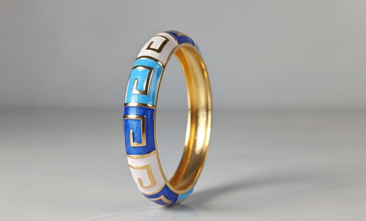 Adjustable Enamel Bracelet