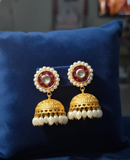 Pure Brass Jhumka Earrings