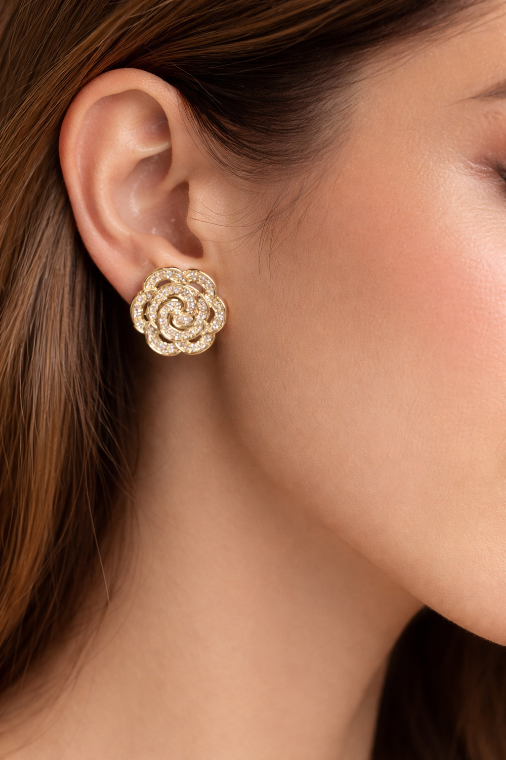 Premium Floral Anti-Tarnish Stud Earrings