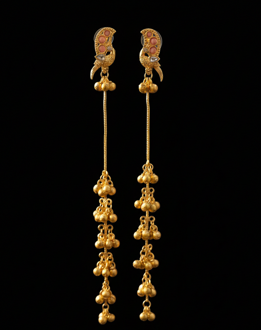 Kashmiri Jhumka – Pure Brass with Real Ghungroos