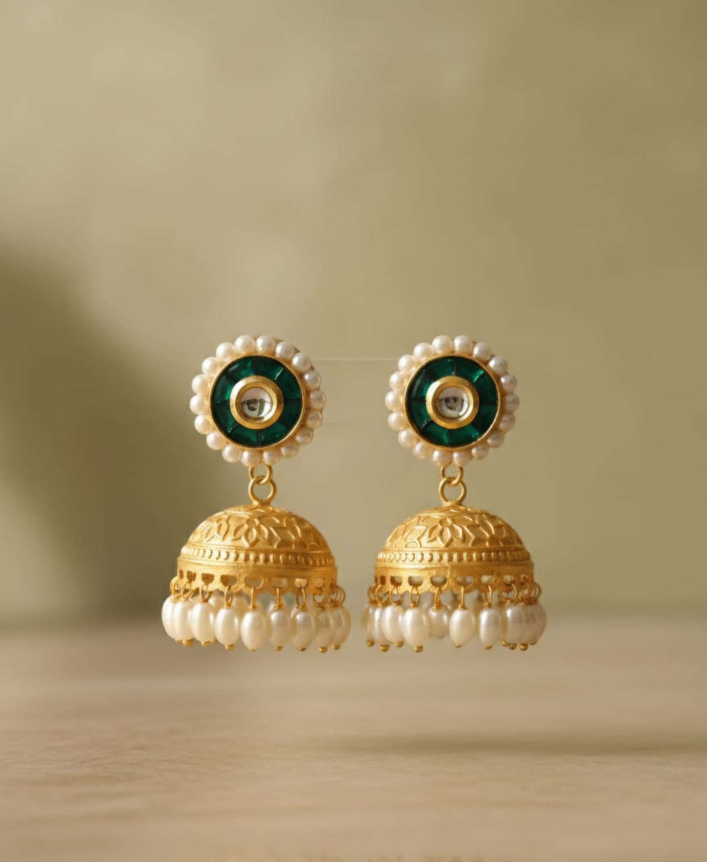 Pure Brass Jhumka Earrings