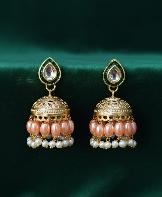 Pure Brass Jhumka Earrings