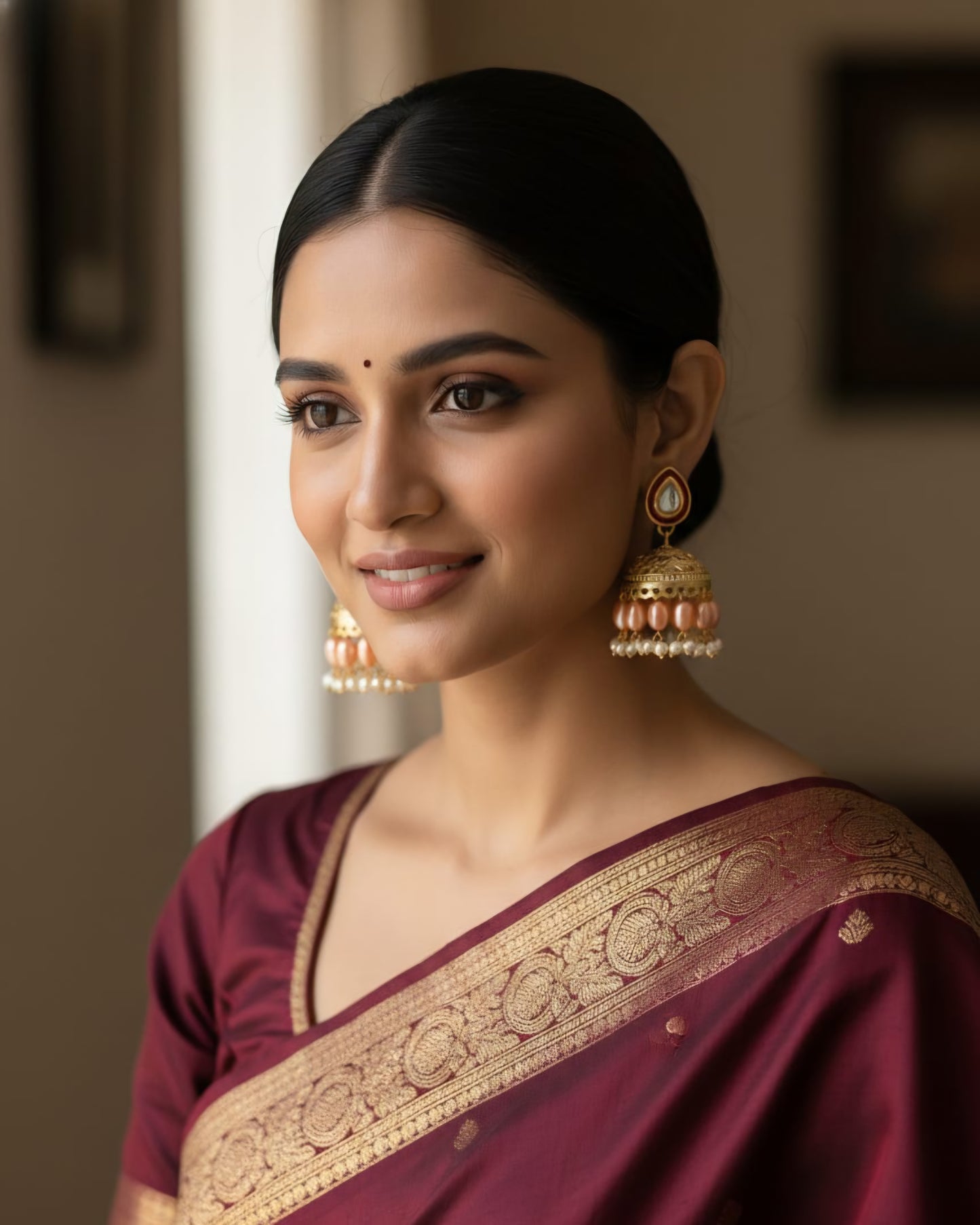 Pure Brass Jhumka Earrings