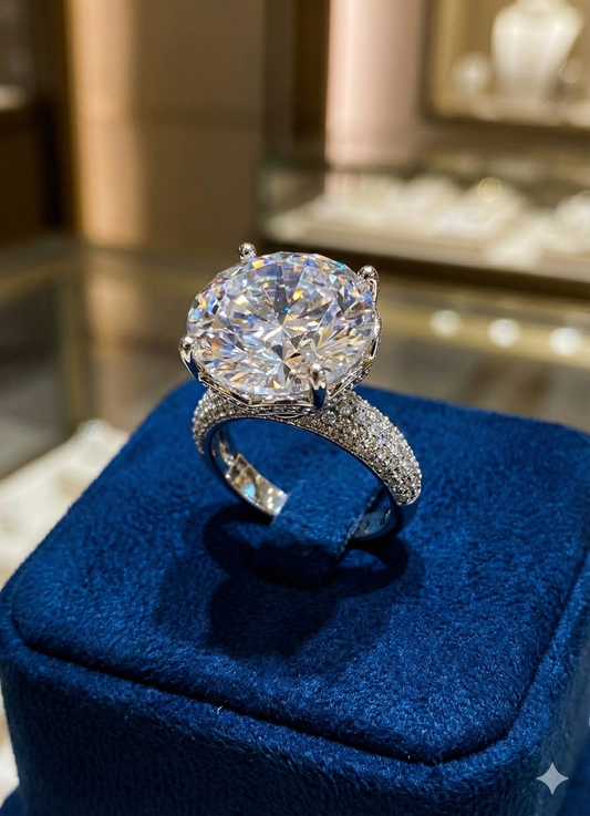 Solitaire Premium Anti-Tarnish Adjustable Ring