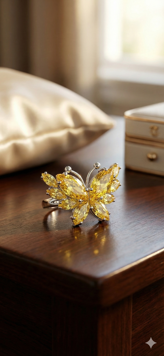 Solitaire Premium Anti-Tarnish Adjustable Ring