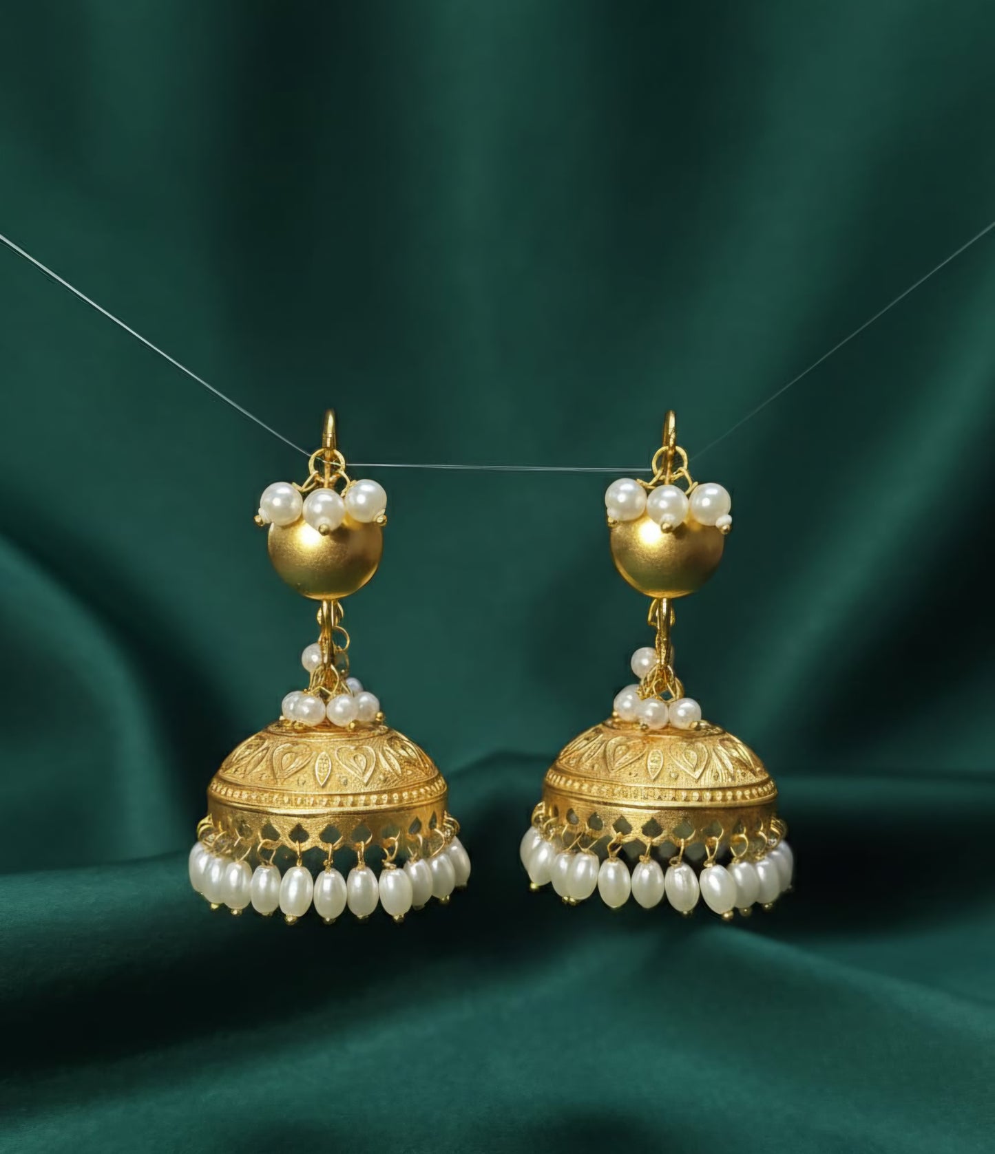 Pure Brass Jhumka Earrings