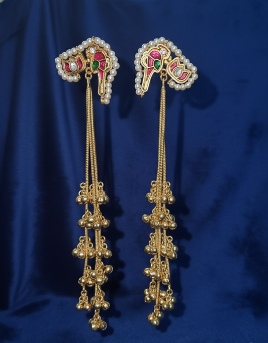 Kashmiri Jhumka – Pure Brass with Real Ghungroos