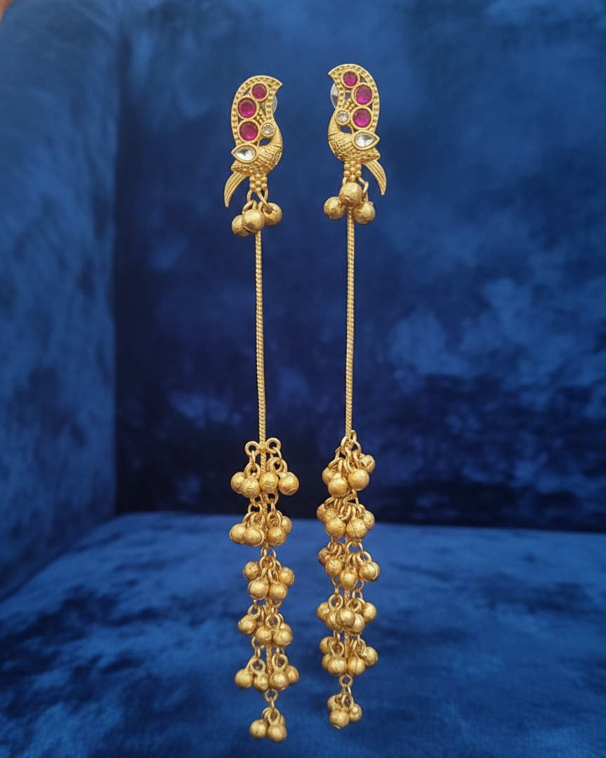Kashmiri Jhumka – Pure Brass with Real Ghungroos