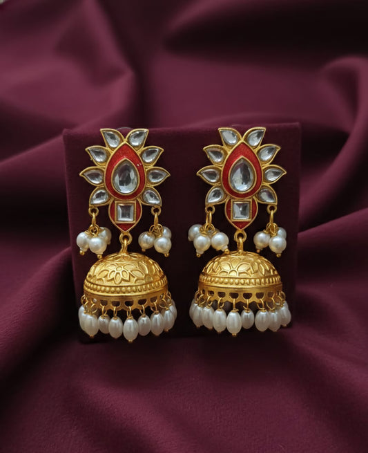 Pure Brass Jhumka Earrings