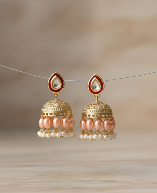 Pure Brass Jhumka Earrings