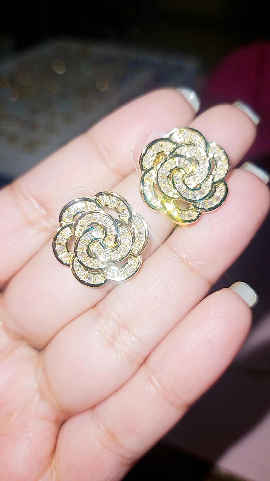Premium Floral Anti-Tarnish Stud Earrings